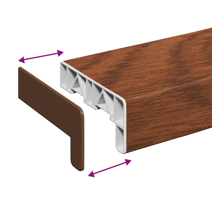 Prag de fereastră Lemn brun 60 x 15 x 4,5 cm PVC - WALTI WALTI