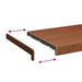 Prag de fereastră Lemn brun 60 x 30 x 4,5 cm PVC - WALTI WALTI
