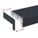 Prag de fereastră Antracit cu fibră de lemn 100 x 15 x 4,5 cm - WALTI WALTI