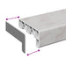 Prag de fereastră Textură de marmură 140 x 15 x 4,5 cm PVC - WALTI WALTI