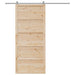 Ușă hambar natural 90 x 2,5 x 208 cm Lemn masiv de pin - WALTI WALTI