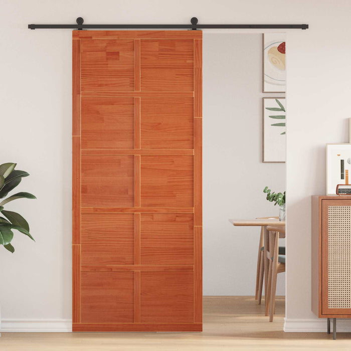Ușă hambar Maro ceruit 100 x 2,5 x 208 cm Lemn masiv de pin - WALTI WALTI