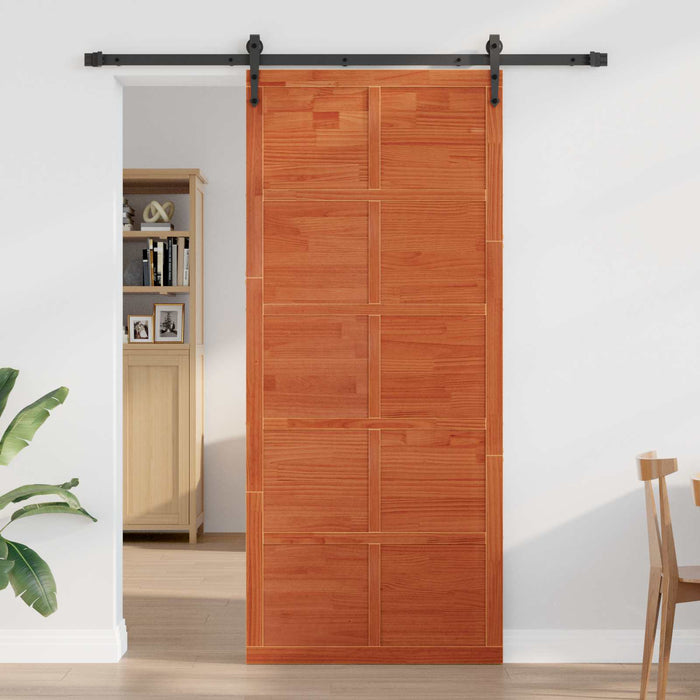 Ușă hambar Maro ceruit 100 x 2,5 x 208 cm Lemn masiv de pin - WALTI WALTI