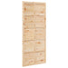 Ușă hambar natural 80 x 2,5 x 208 cm Lemn masiv de pin - WALTI WALTI