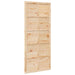 Ușă hambar natural 80 x 2,5 x 208 cm Lemn masiv de pin - WALTI WALTI