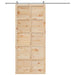 Ușă hambar natural 80 x 2,5 x 208 cm Lemn masiv de pin - WALTI WALTI