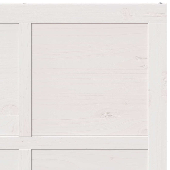 Ușă hambar Alb 80 x 2,5 x 208 cm Lemn masiv de pin - WALTI WALTI