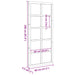 Ușă hambar Alb 80 x 2,5 x 208 cm Lemn masiv de pin - WALTI WALTI