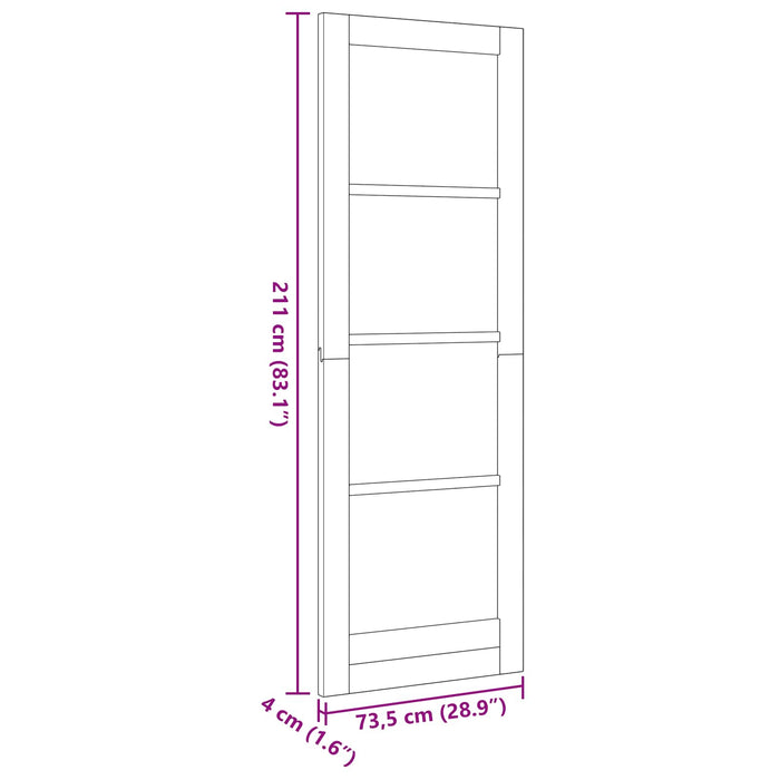 Ușă de interior natural 73,5 x 211 cm placaj - WALTI WALTI