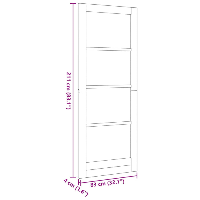 Ușă de interior natural 83 x 211 cm placaj - WALTI WALTI