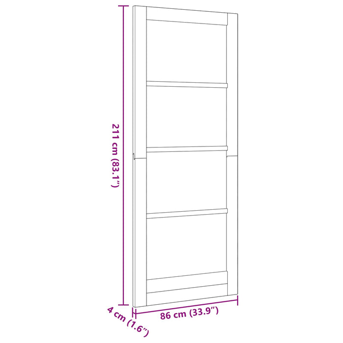 Ușă de interior natural 86 x 211 cm placaj - WALTI WALTI