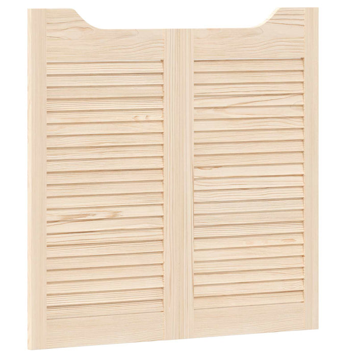 Uși oscilante 2 pcs natural Lemn masiv de pin - WALTI WALTI