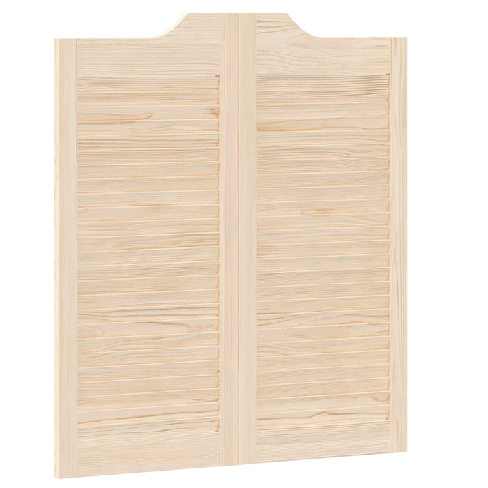 Uși oscilante natural 90 x 40 cm Lemn masiv de pin - WALTI WALTI