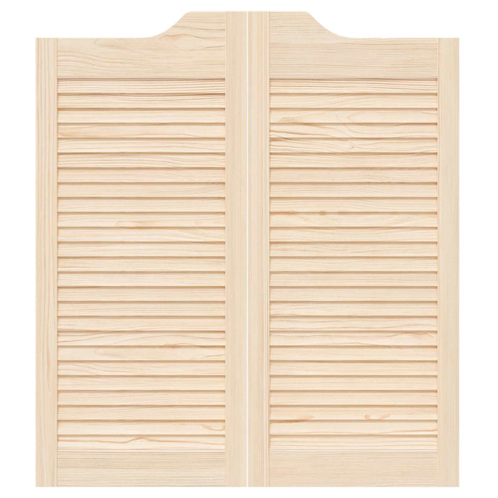 Uși oscilante natural 90 x 40 cm Lemn masiv de pin - WALTI WALTI