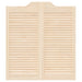 Uși oscilante natural 90 x 40 cm Lemn masiv de pin - WALTI WALTI