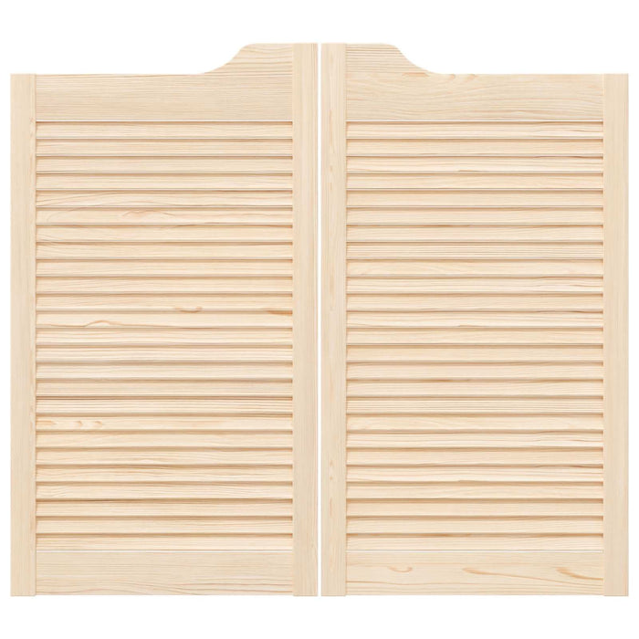 Uși oscilante 2 pcs natural Lemn masiv de pin - WALTI WALTI