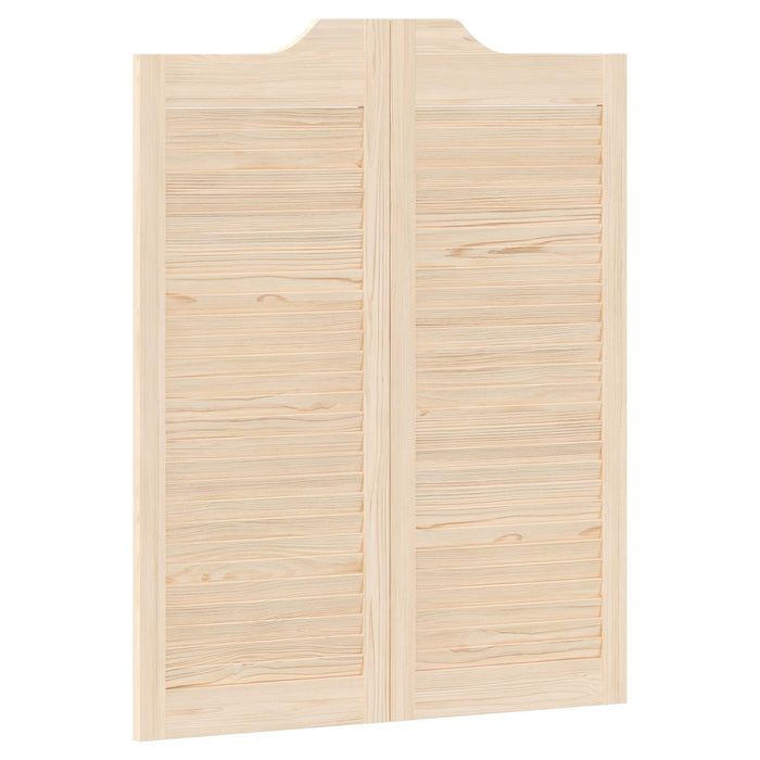 Uși oscilante 2 pcs natural Lemn masiv de pin - WALTI WALTI