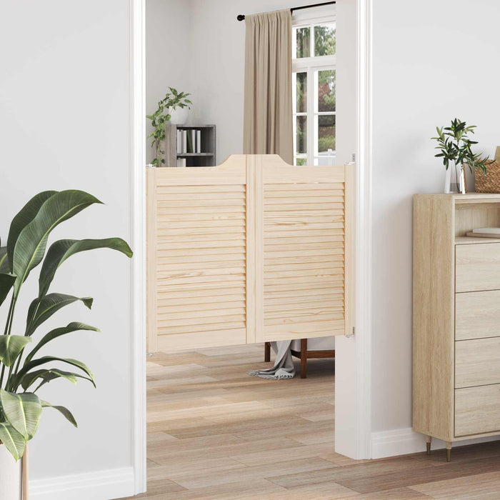 Uși oscilante 2 pcs natural Lemn masiv de pin - WALTI WALTI