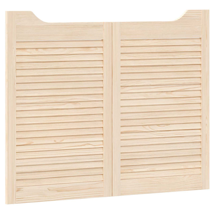 Uși oscilante 2 pcs natural Lemn masiv de pin - WALTI WALTI