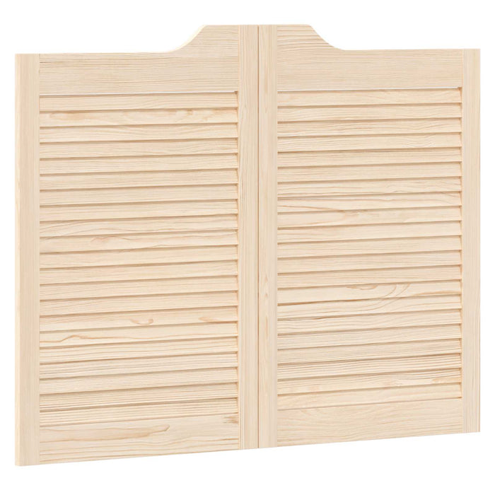 Uși oscilante 2 pcs natural Lemn masiv de pin - WALTI WALTI