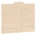 Uși oscilante 2 pcs natural Lemn masiv de pin - WALTI WALTI
