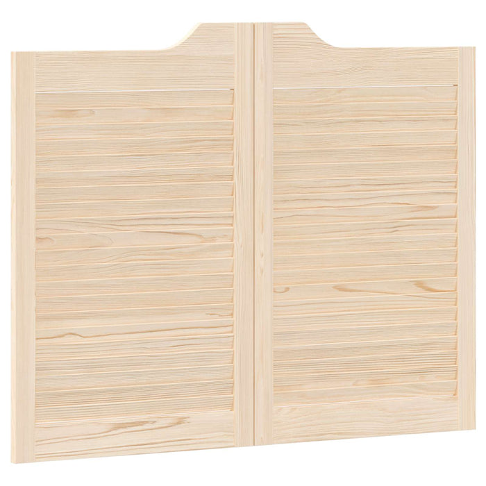 Uși oscilante 2 pcs natural Lemn masiv de pin - WALTI WALTI