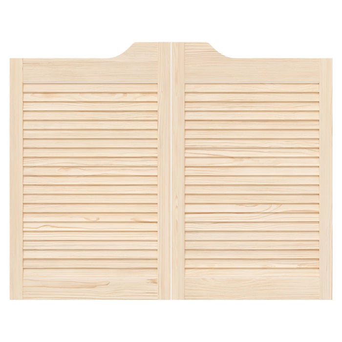 Uși oscilante 2 pcs natural Lemn masiv de pin - WALTI WALTI