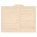 Uși oscilante 2 pcs natural Lemn masiv de pin - WALTI WALTI