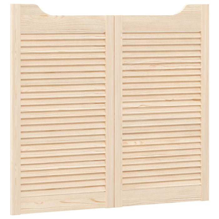 Uși oscilante natural 90 x 50 cm Lemn masiv de pin - WALTI WALTI