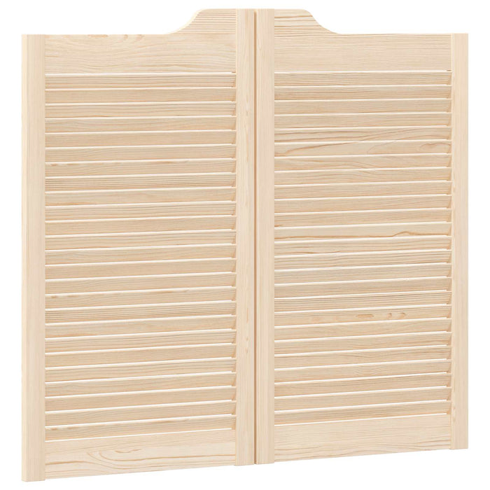 Uși oscilante natural 90 x 50 cm Lemn masiv de pin - WALTI WALTI