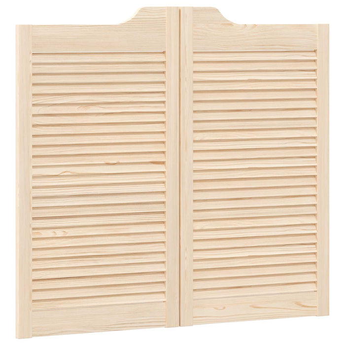 Uși oscilante 2 pcs natural Lemn masiv de pin - WALTI WALTI