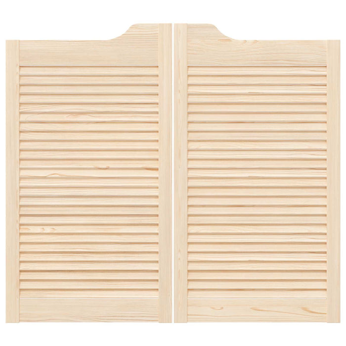 Uși oscilante 2 pcs natural Lemn masiv de pin - WALTI WALTI
