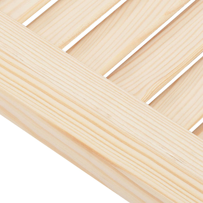 Uși oscilante 2 pcs natural Lemn masiv de pin - WALTI WALTI
