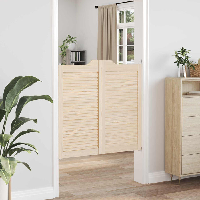 Uși oscilante 2 pcs natural Lemn masiv de pin - WALTI WALTI
