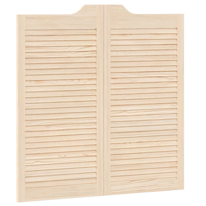 Uși oscilante 2 pcs natural Lemn masiv de pin - WALTI WALTI