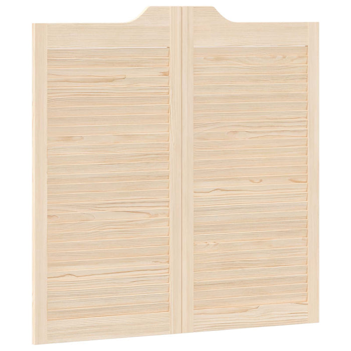 Uși oscilante 2 pcs natural Lemn masiv de pin - WALTI WALTI