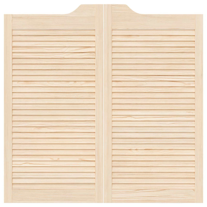 Uși oscilante 2 pcs natural Lemn masiv de pin - WALTI WALTI