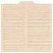Uși oscilante 2 pcs natural Lemn masiv de pin - WALTI WALTI