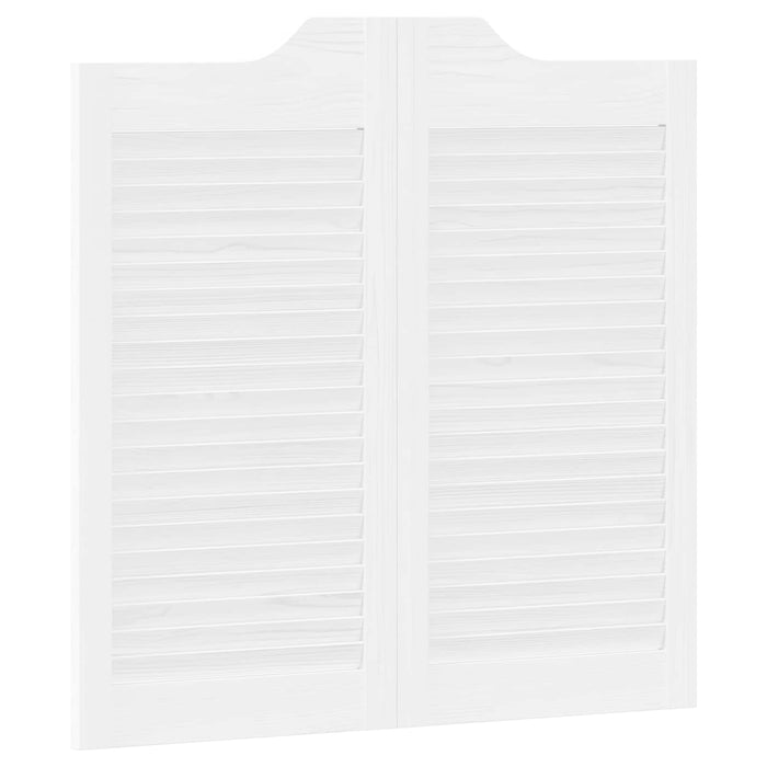 Uși oscilante Alb 80 x 40 cm Lemn masiv de pin - WALTI WALTI
