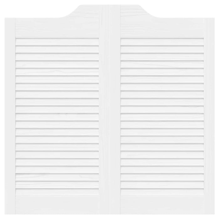 Uși oscilante Alb 80 x 40 cm Lemn masiv de pin - WALTI WALTI