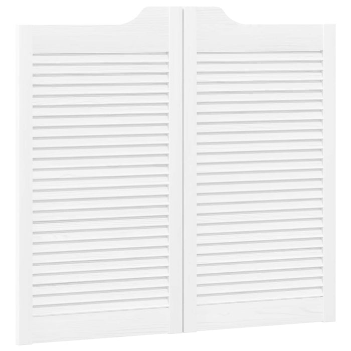 Uși oscilante Alb 90 x 40 cm Lemn masiv de pin - WALTI WALTI