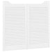 Uși oscilante 2 pcs Alb Lemn masiv de pin - WALTI WALTI