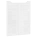 Uși oscilante 2 pcs Alb Lemn masiv de pin - WALTI WALTI