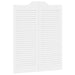 Uși oscilante 2 pcs Alb Lemn masiv de pin - WALTI WALTI