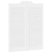 Uși oscilante 2 pcs Alb Lemn masiv de pin - WALTI WALTI
