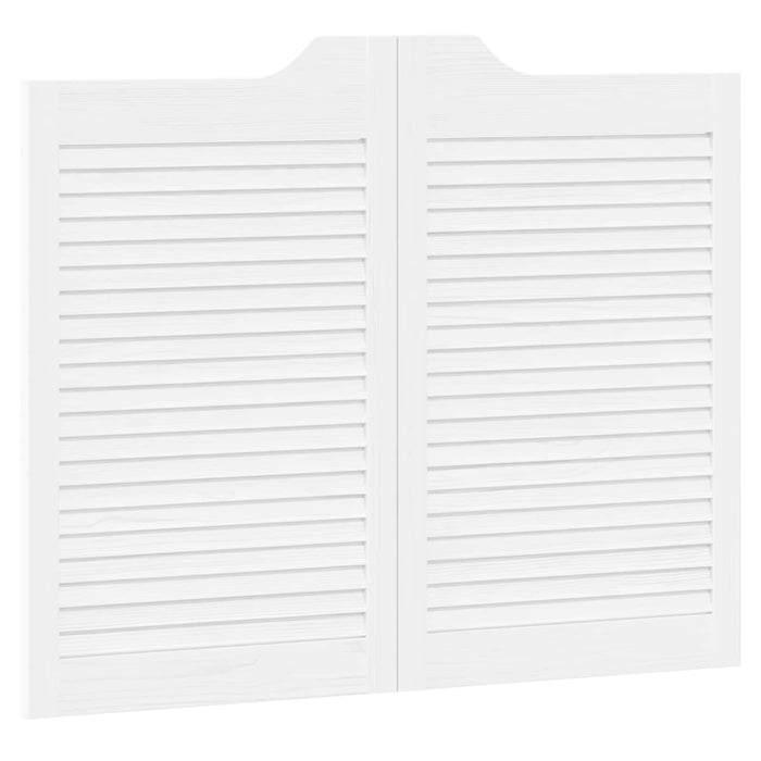 Uși oscilante Alb 80 x 50 cm Lemn masiv de pin - WALTI WALTI