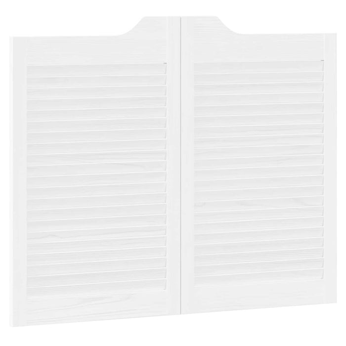 Uși oscilante Alb 80 x 50 cm Lemn masiv de pin - WALTI WALTI