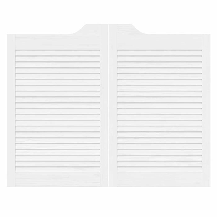 Uși oscilante Alb 80 x 50 cm Lemn masiv de pin - WALTI WALTI