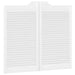 Uși oscilante 2 pcs Alb Lemn masiv de pin - WALTI WALTI