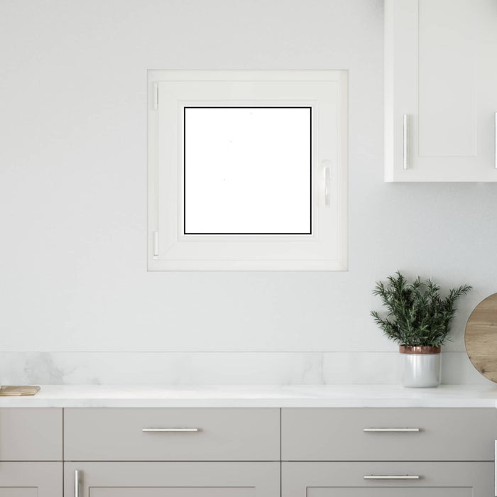 Fereastră de subsol culoare internă albă RISOR 50 x 50 cm WALTI
